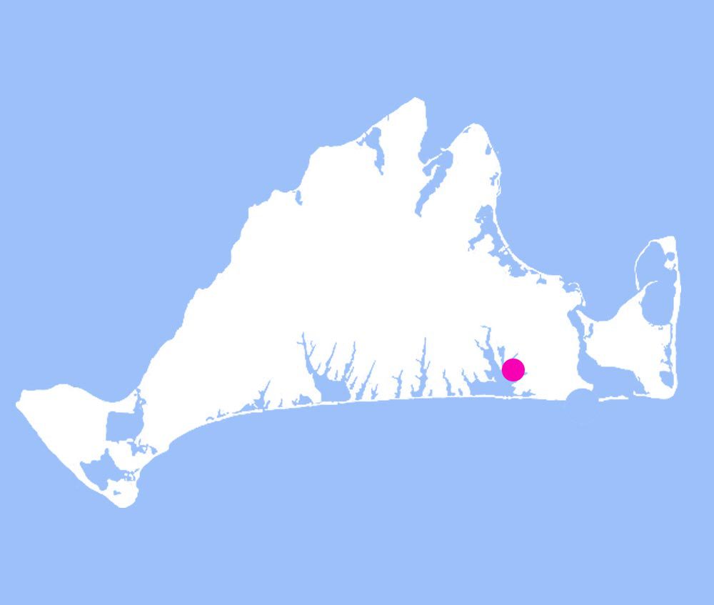 Martha’s Vineyard Island Obama's House Location Map
