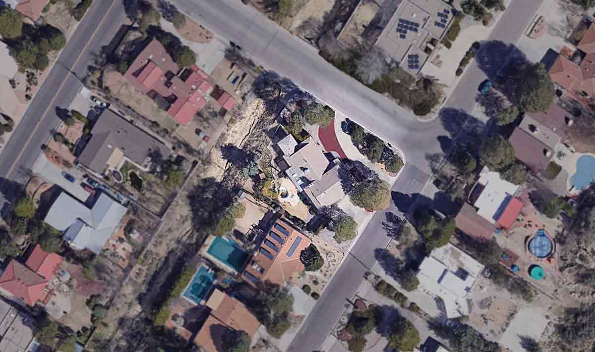 Eleven (Millie Bobby Brown) Lenora Hills House, California Google Satellite Map Location View